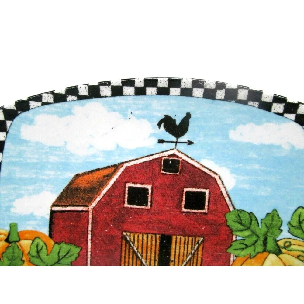 Pumpkin Patch Farm Set Of 4 Square 8
